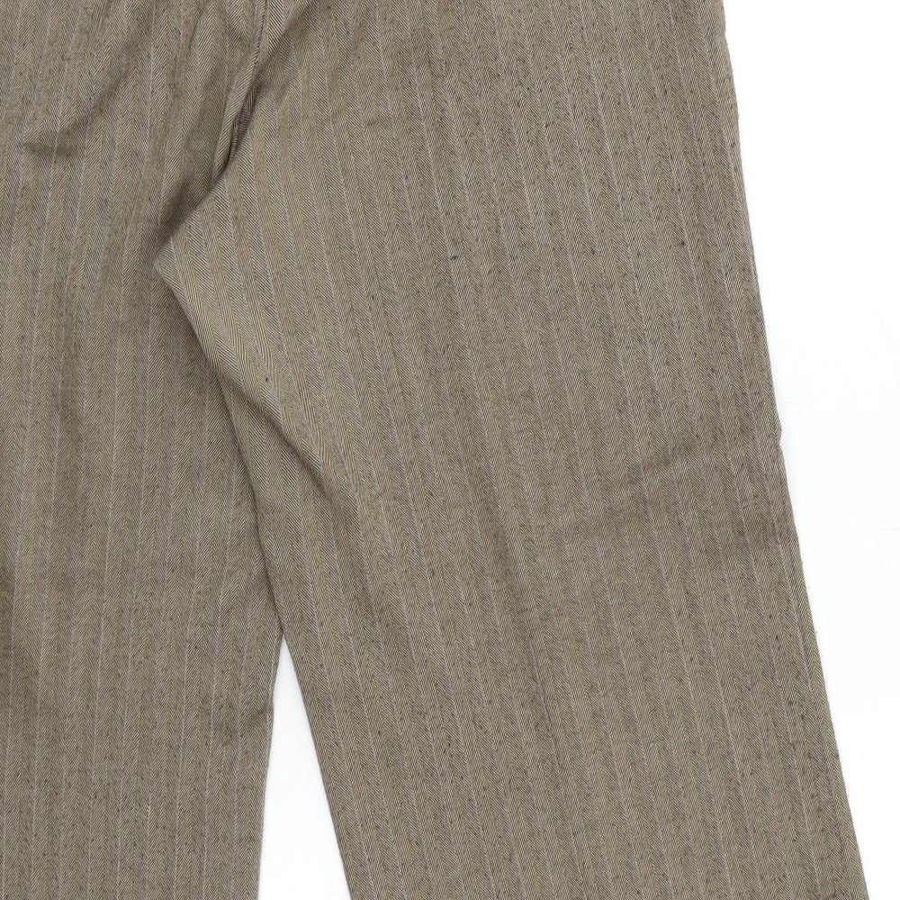 Womens UK Size 16 Marks and Spencer Regular Fit  Brown Trousers
