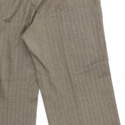 Womens UK Size 16 Marks and Spencer Regular Fit  Brown Trousers