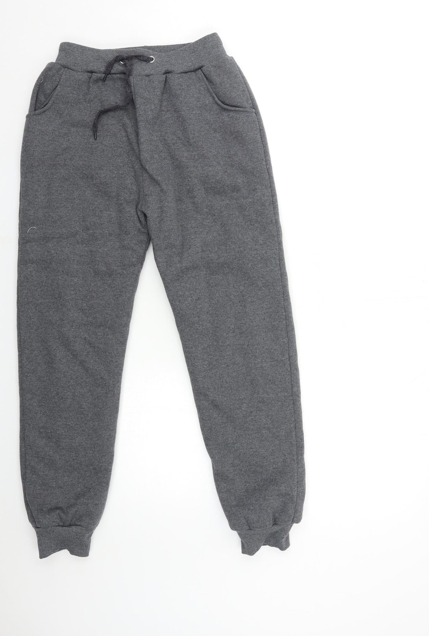 Womens UK Size L Preworn Regular Fit Sweatpants Grey Trousers