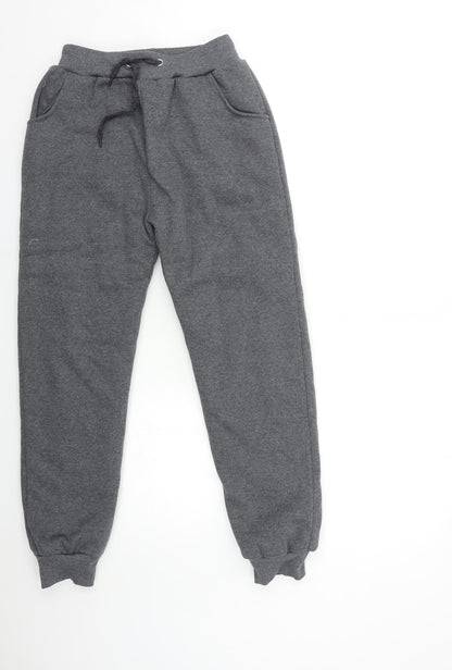 Womens UK Size L Preworn Regular Fit Sweatpants Grey Trousers