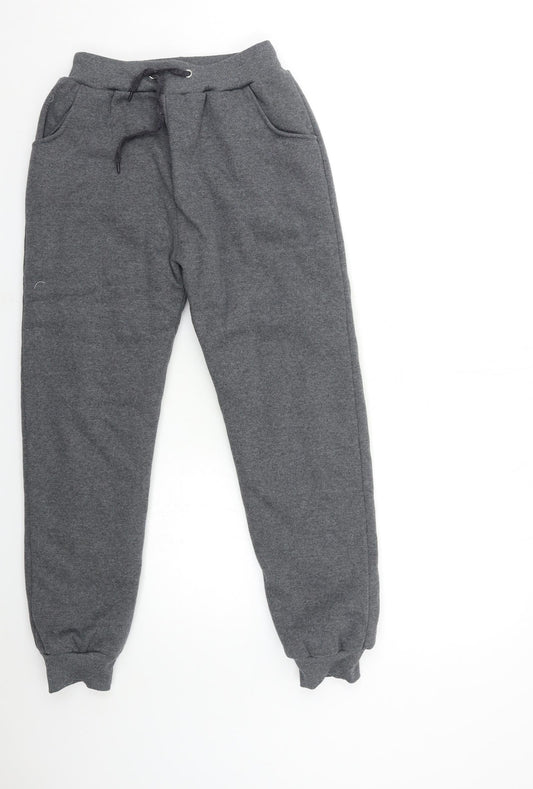 Womens UK Size L Preworn Regular Fit Sweatpants Grey Trousers