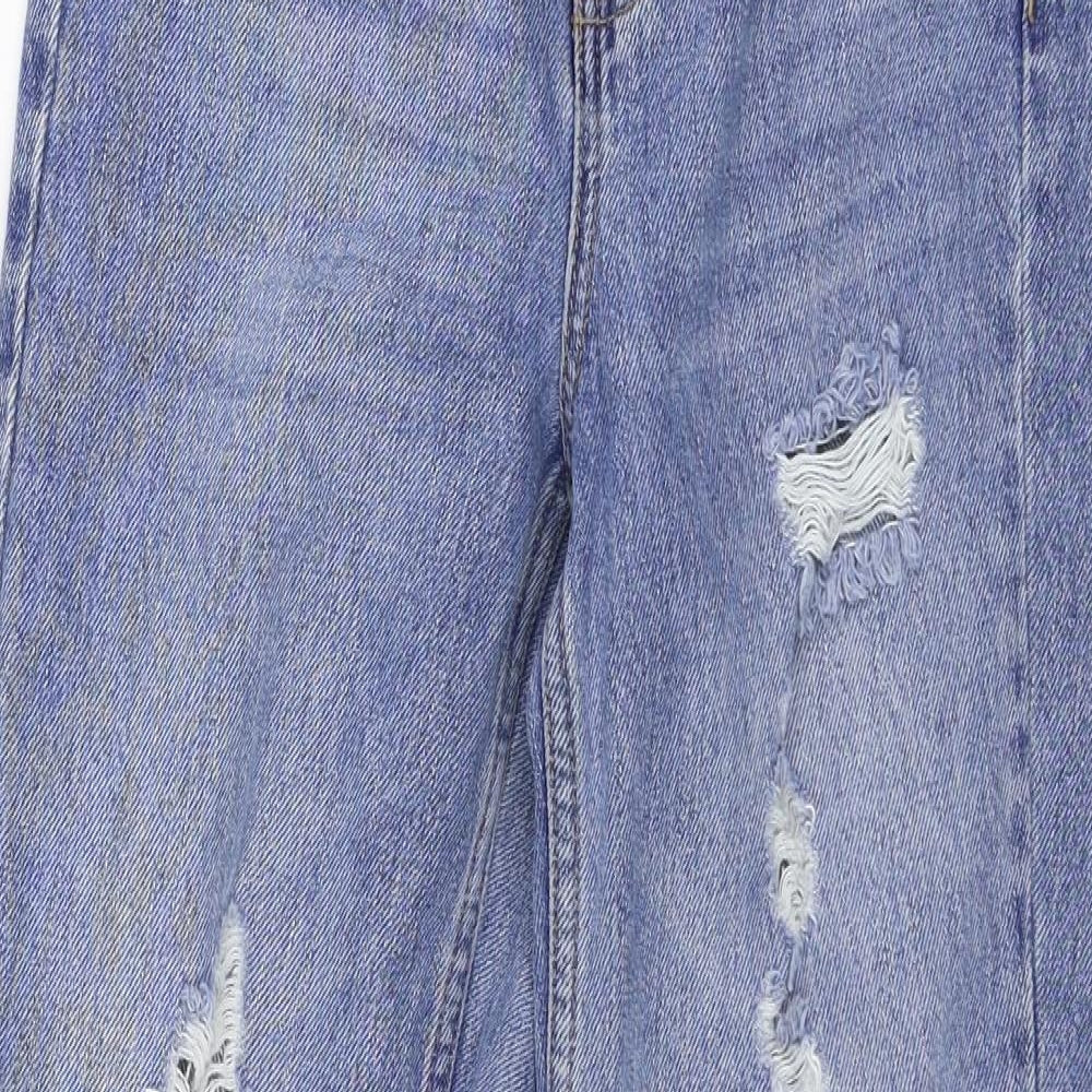Topshop Womens Blue  Denim Mom Jeans Size 25 in L32 in