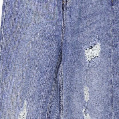 Topshop Womens Blue  Denim Mom Jeans Size 25 in L32 in