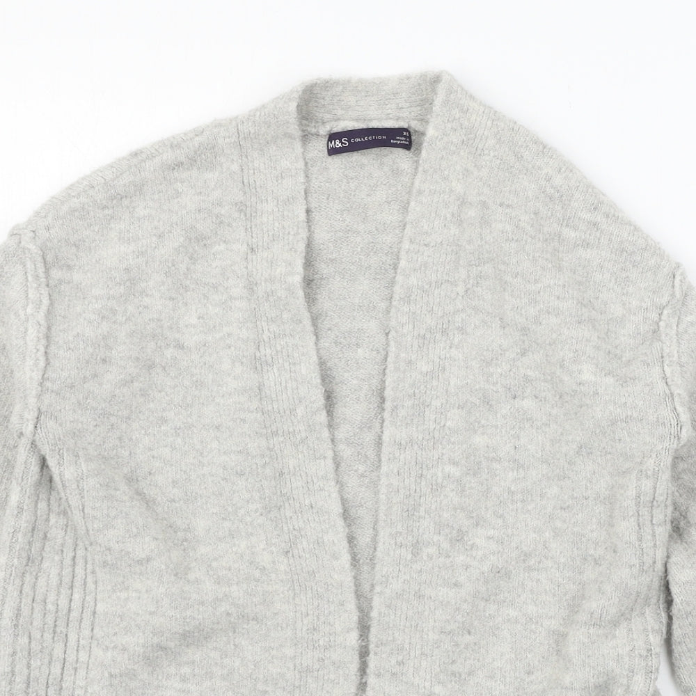 Womens UK Size XS Marks and Spencer Grey Cardigan Jumper
