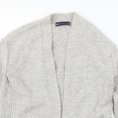 Womens UK Size XS Marks and Spencer Grey Cardigan Jumper