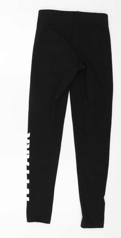 Myprotein Womens Black  Jersey Capri Leggings Size XS L23 in