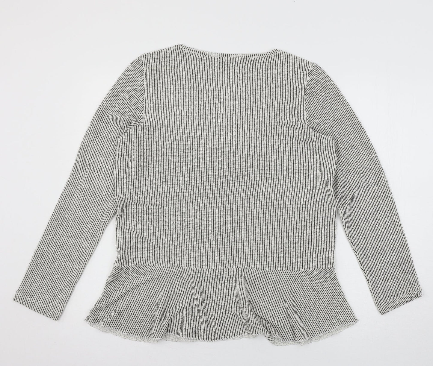 Womens UK Size 14 Betty & Co Grey Basic T-Shirt