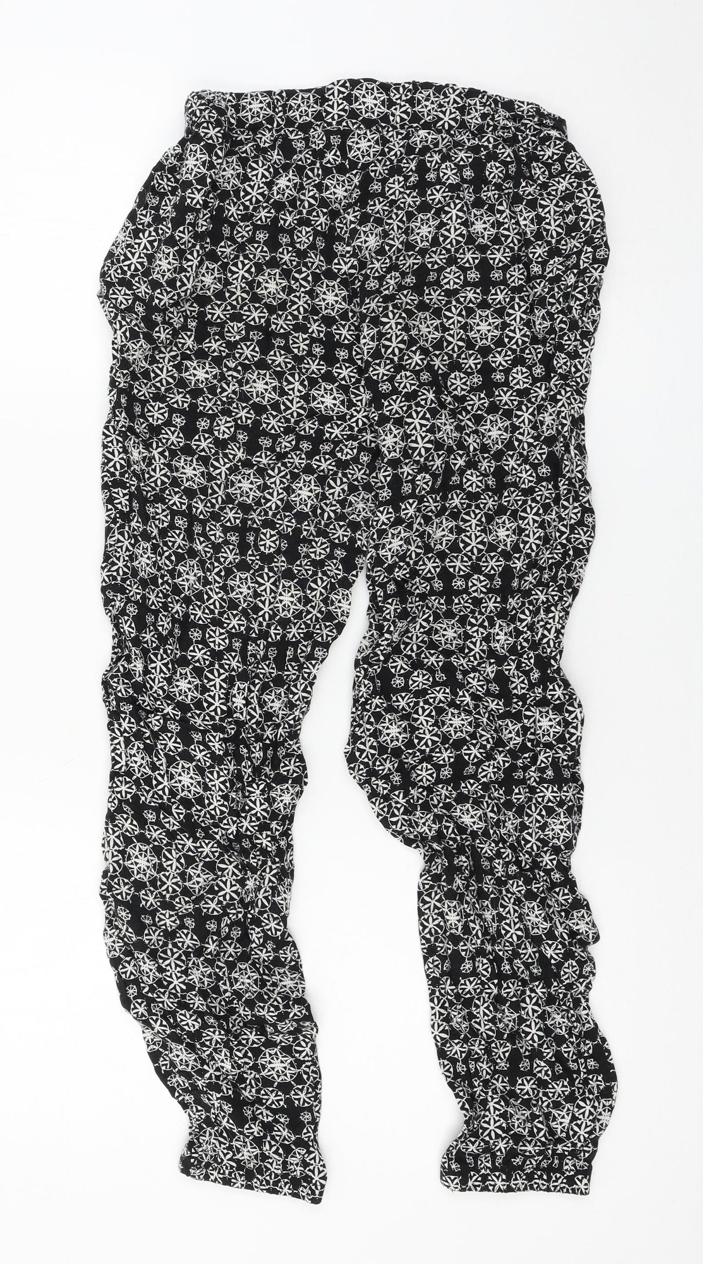 Womens UK Size 8 Atmosphere Regular Fit Cropped Black Trousers
