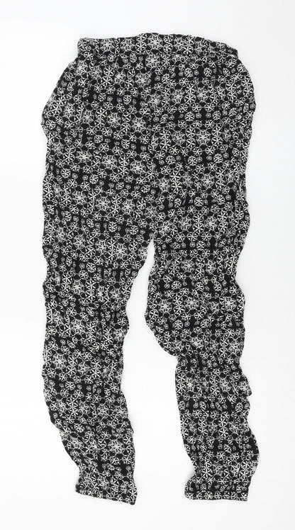 Womens UK Size 8 Atmosphere Regular Fit Cropped Black Trousers