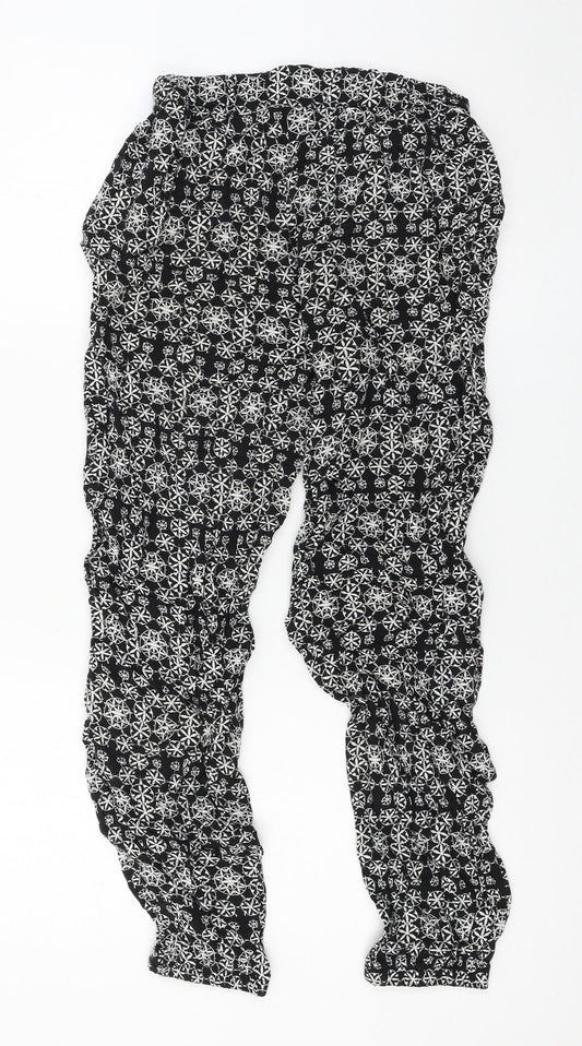 Womens UK Size 8 Atmosphere Regular Fit Cropped Black Trousers