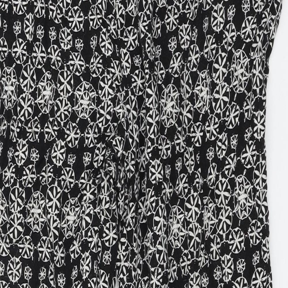 Womens UK Size 8 Atmosphere Regular Fit Cropped Black Trousers