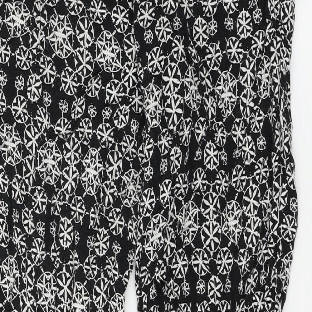 Womens UK Size 8 Atmosphere Regular Fit Cropped Black Trousers
