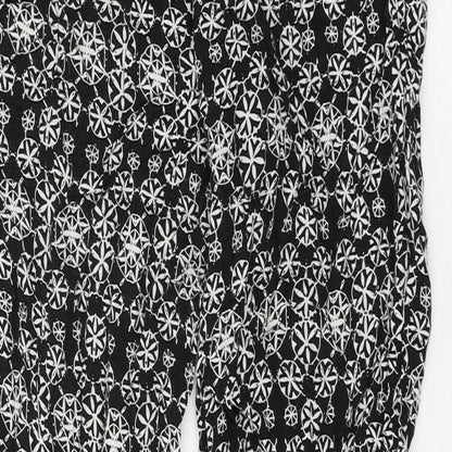 Womens UK Size 8 Atmosphere Regular Fit Cropped Black Trousers