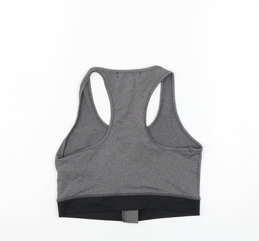 Womens UK Size 8 Missguided Grey Basic Tank