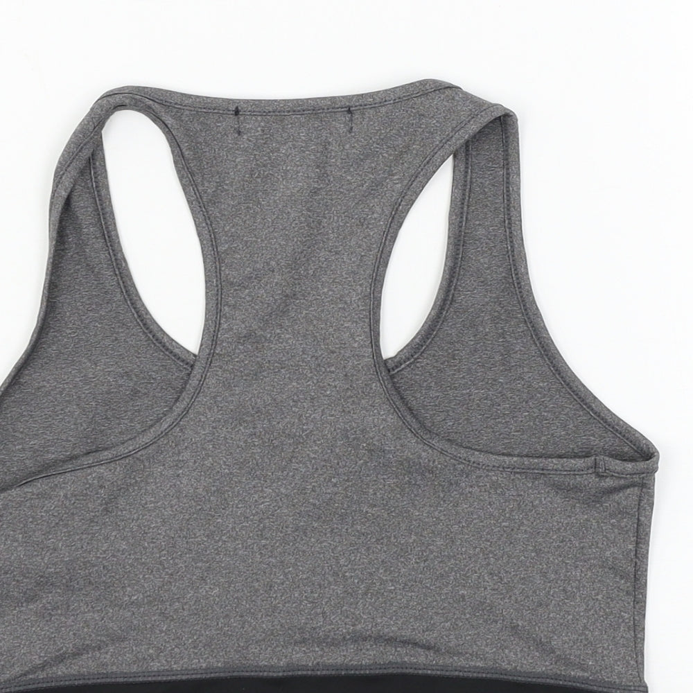 Womens UK Size 8 Missguided Grey Basic Tank