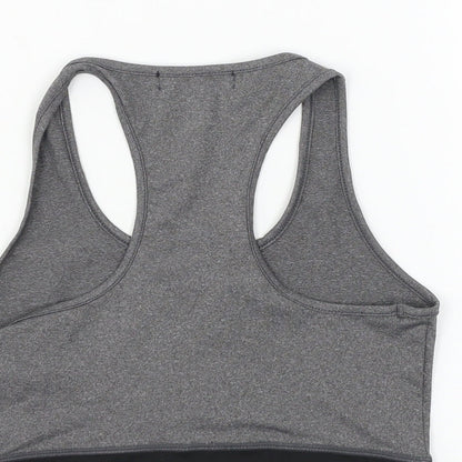 Womens UK Size 8 Missguided Grey Basic Tank