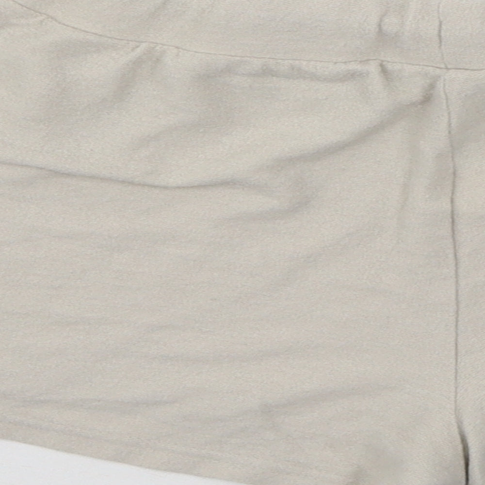 Brand and care label for Disney women’s beige solid jersey top pyjama pants, size UK 6, - mickey mouse