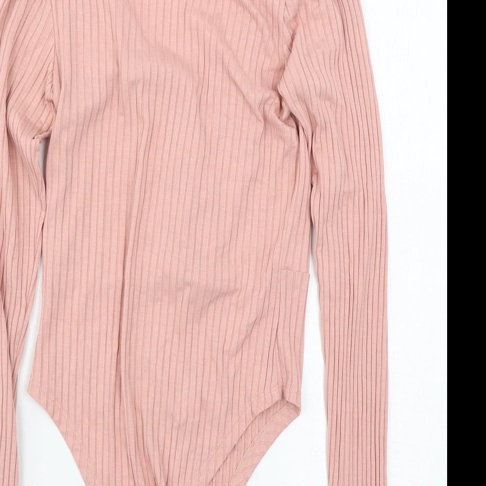 Select Womens Pink  Jersey Bodysuit One-Piece Size S