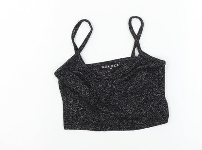 Womens UK Size XS Select Grey Basic Tank