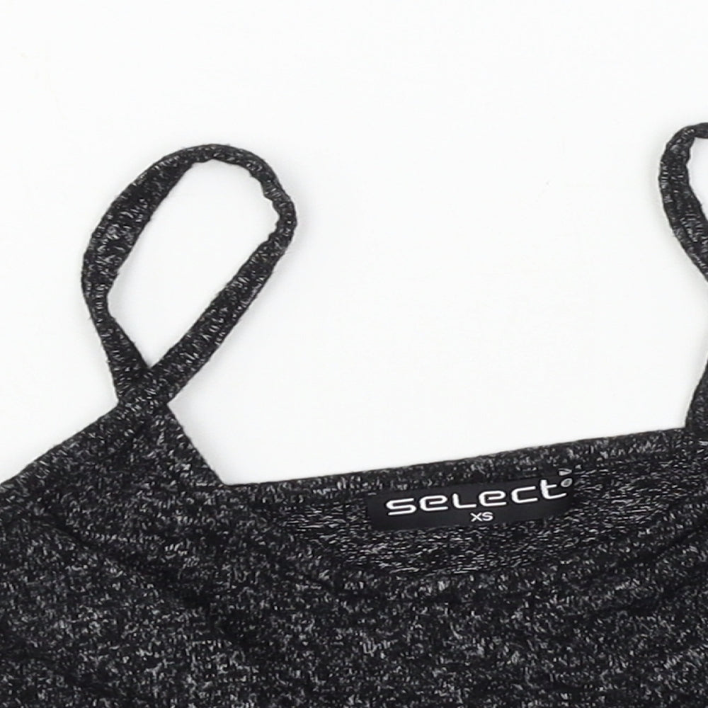 Womens UK Size XS Select Grey Basic Tank