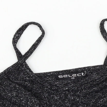 Womens UK Size XS Select Grey Basic Tank