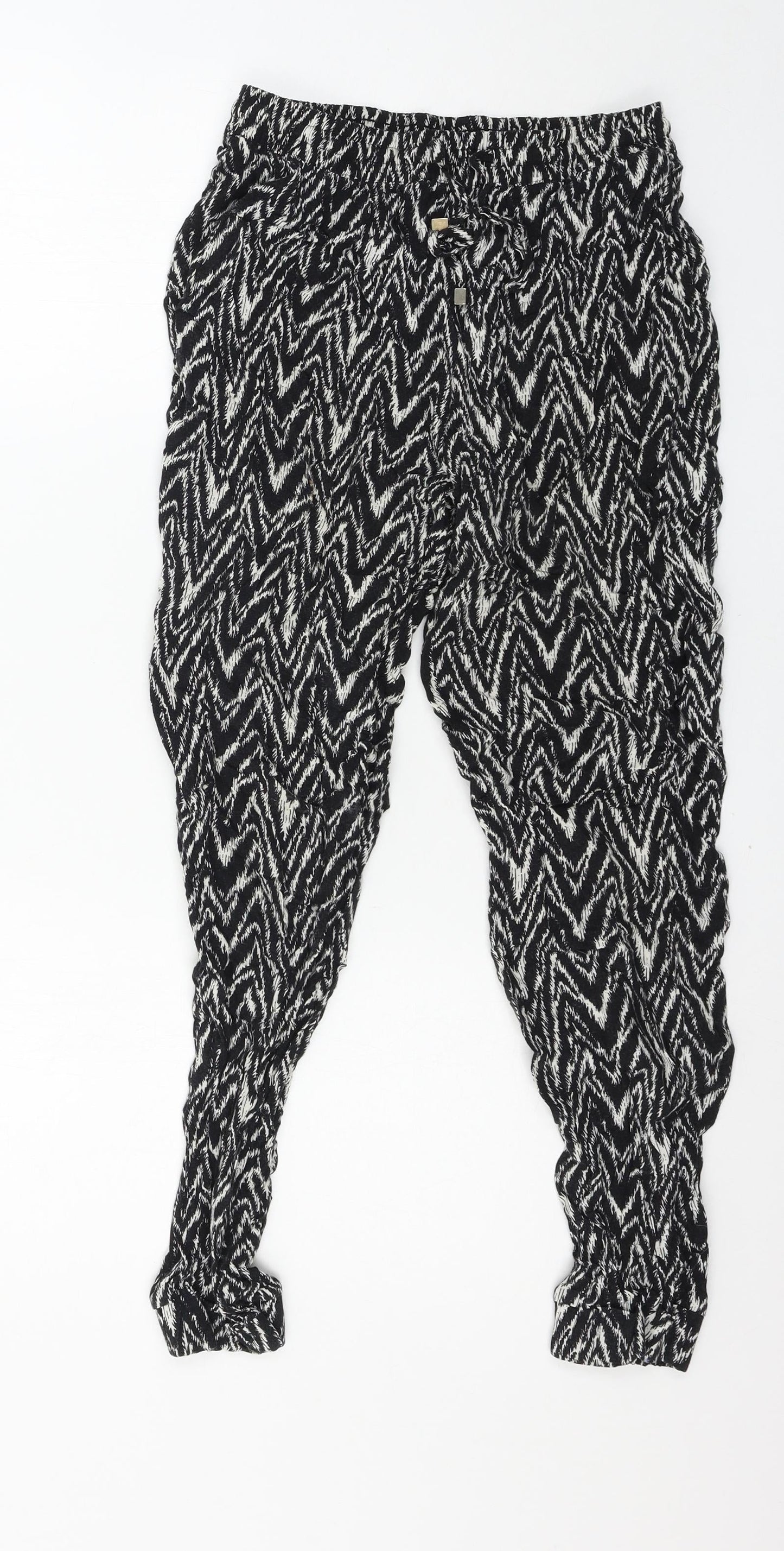 Womens UK Size 8 Dorothy Perkins Regular Fit  Black Trousers