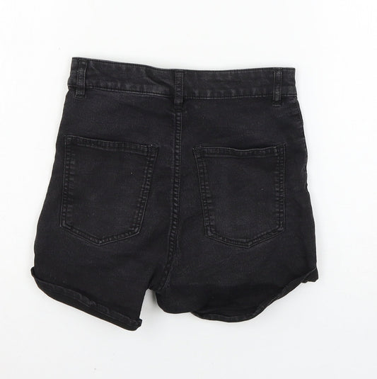 Divided by H&M Womens Grey  Denim Hot Pants Shorts Size 8