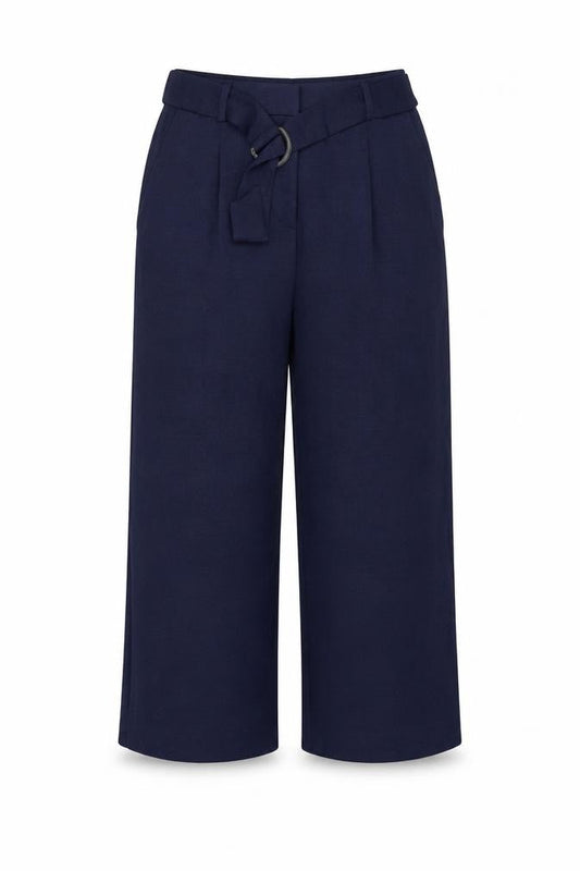 Womens UK Size 10 M&Co Regular Fit  Blue Trousers
