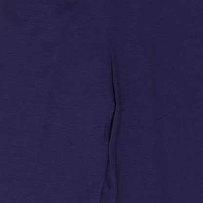 Womens UK Size 10 M&Co Regular Fit  Blue Trousers