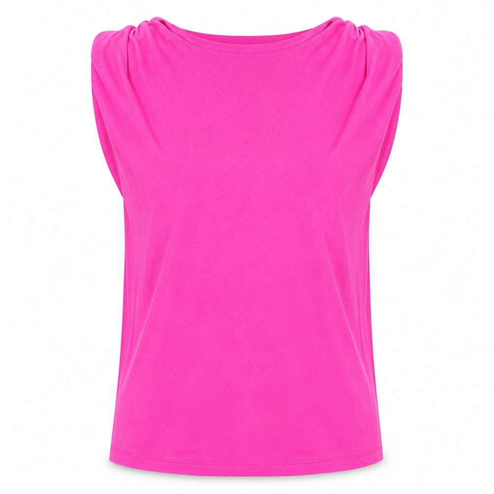 Womens UK Size M Select Pink Basic T-Shirt