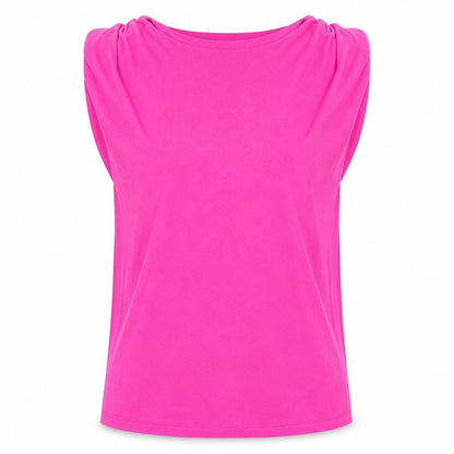 Womens UK Size M Select Pink Basic T-Shirt