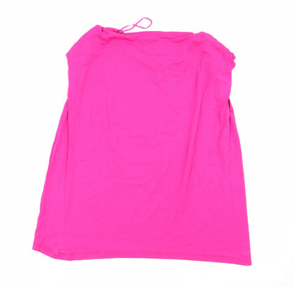 Womens UK Size M Select Pink Basic T-Shirt