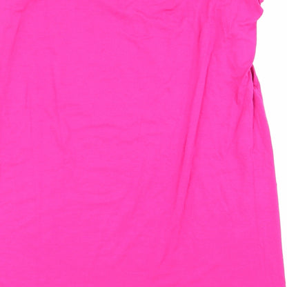 Womens UK Size M Select Pink Basic T-Shirt