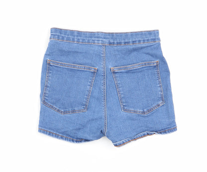 Topshop Womens Blue   Hot Pants Shorts Size 10