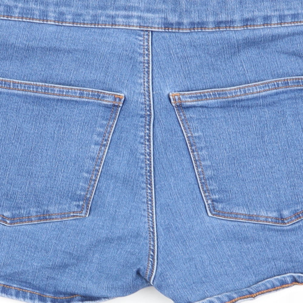 Topshop Womens Blue   Hot Pants Shorts Size 10