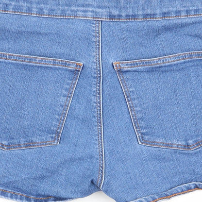 Topshop Womens Blue   Hot Pants Shorts Size 10