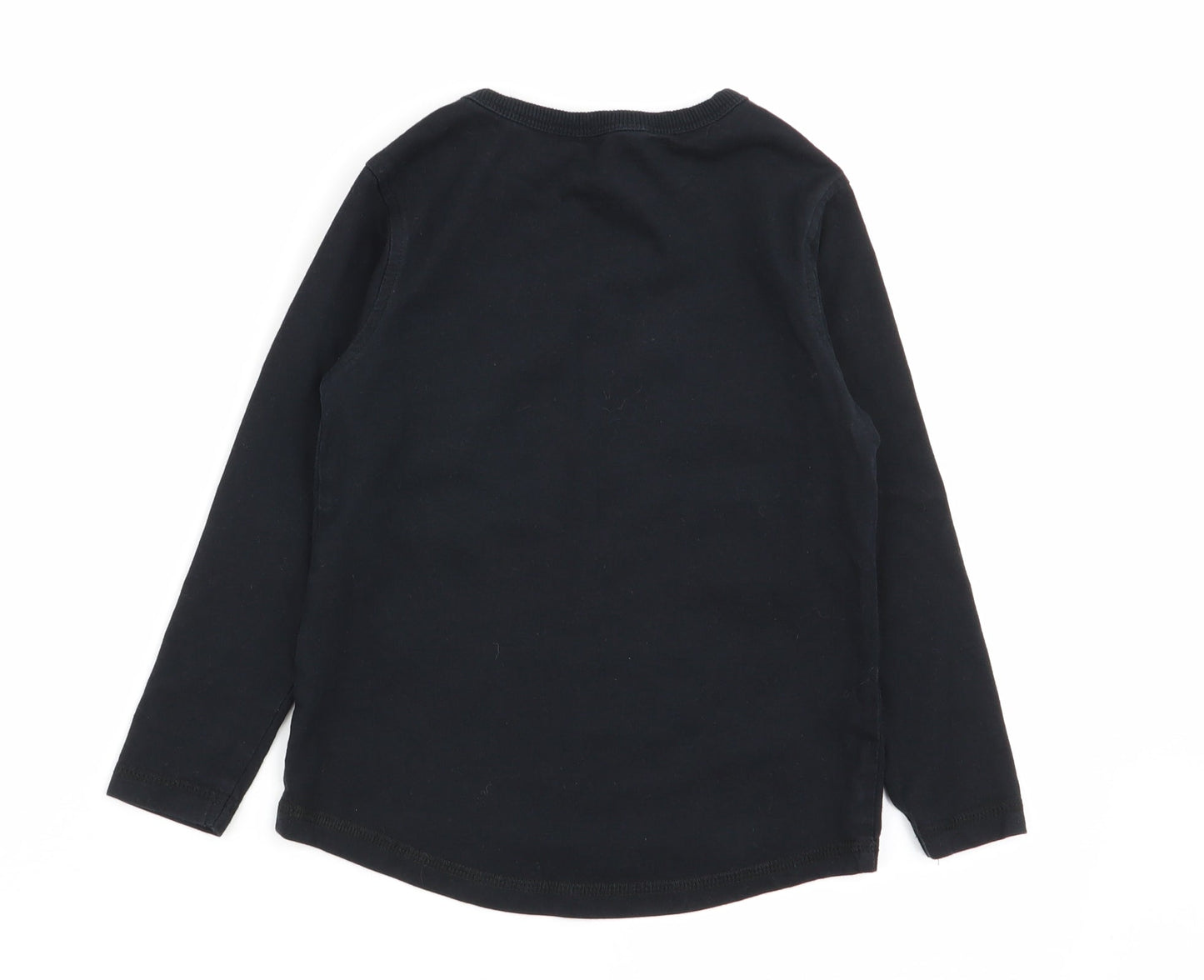 Asda George Boys Black   Basic T-Shirt Size 2-3 Years
