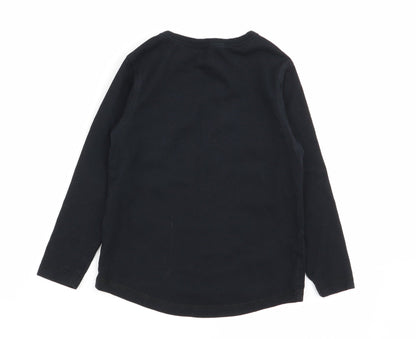 Asda George Boys Black   Basic T-Shirt Size 2-3 Years