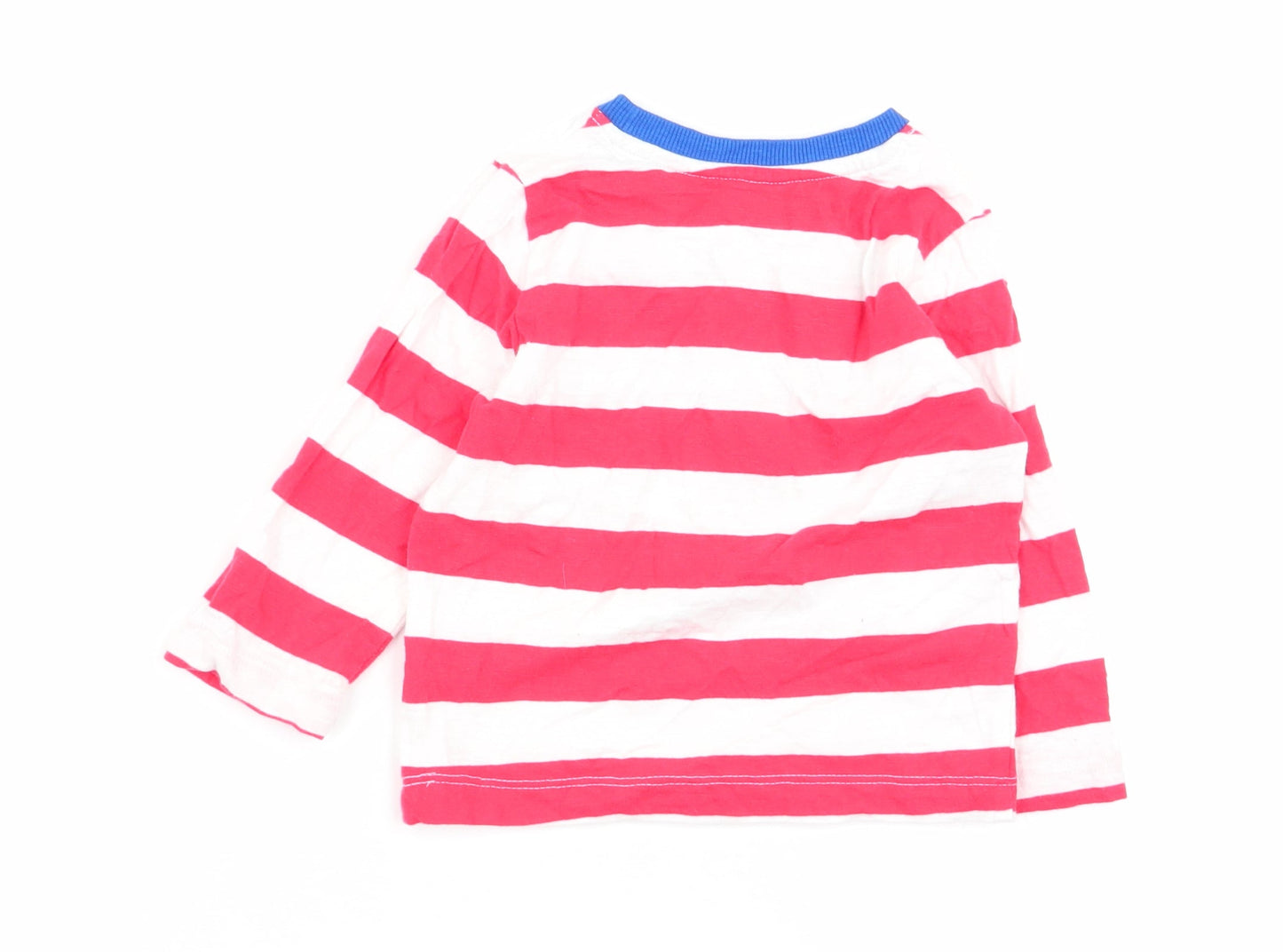 Mini Club Boys Multicoloured Striped  Basic T-Shirt Size 12-18 Months