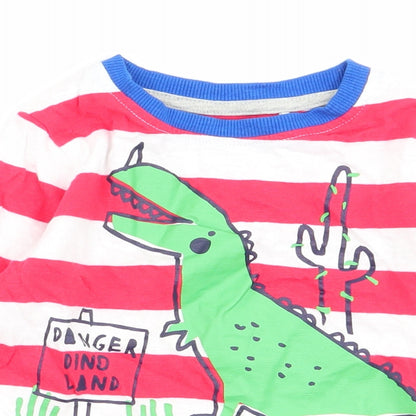 Mini Club Boys Multicoloured Striped  Basic T-Shirt Size 12-18 Months
