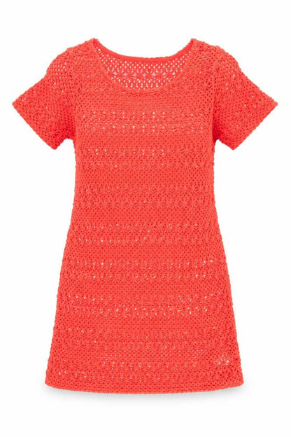 Front view of Next women’s orange fit & flare, size UK 12