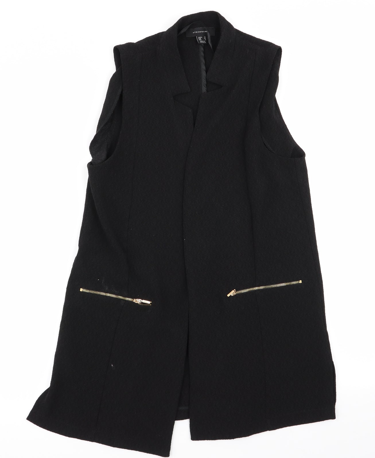 Primark Womens Black   Overcoat Coat Size 10