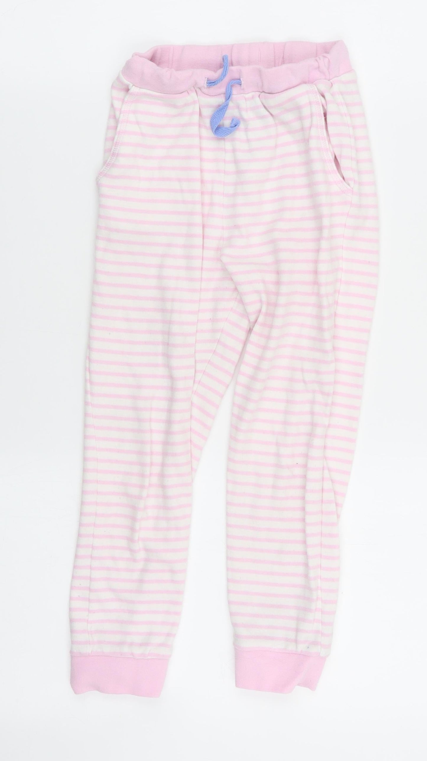 John Lewis Girls Multicoloured Striped  Capri Lounge Pants Size 6 Years