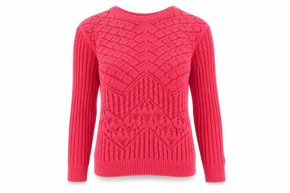 Womens UK Size XS Cooperative Red Pullover Jumper