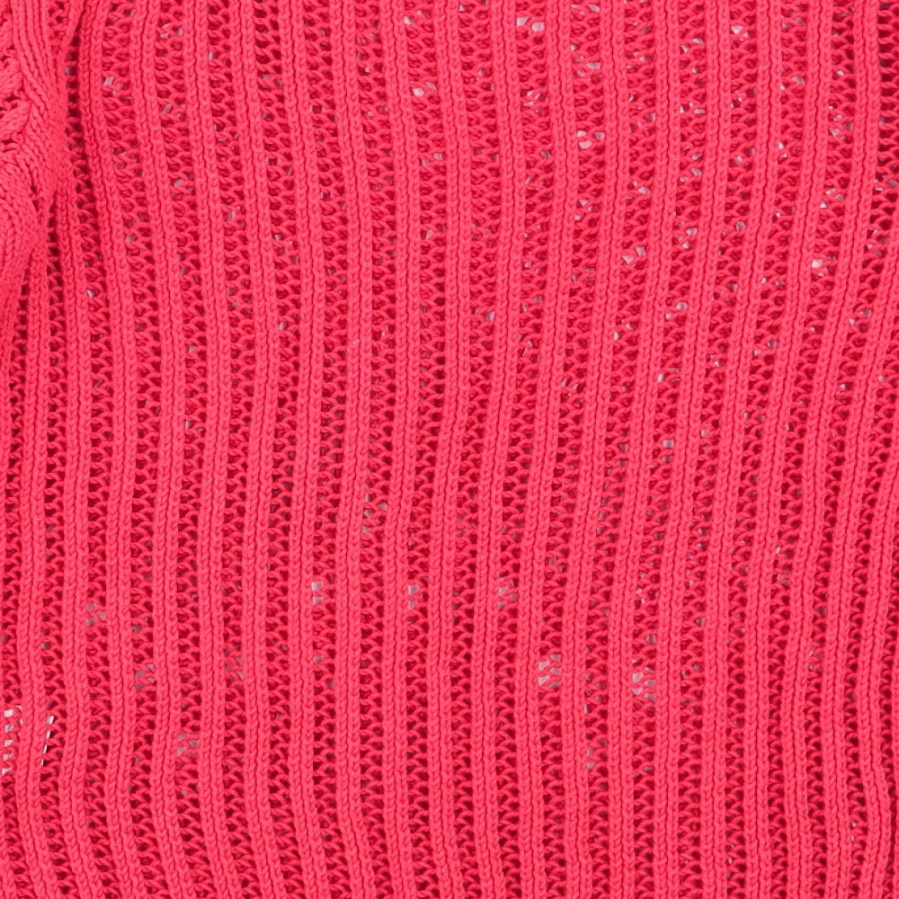 Womens UK Size XS Cooperative Red Pullover Jumper