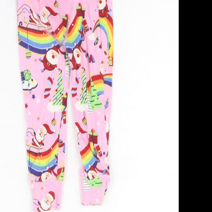 NEXT Girls Pink Spotted  Cami Pyjama Pants Size 12-18 Months  - Rainbows