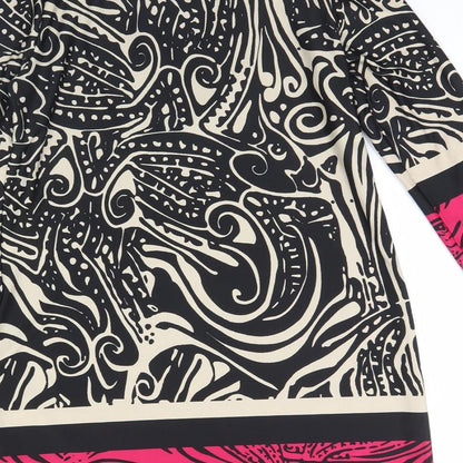 BHS Womens Black Geometric  Shift  Size 14