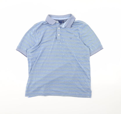Lincoln Mens Blue    Polo Size L