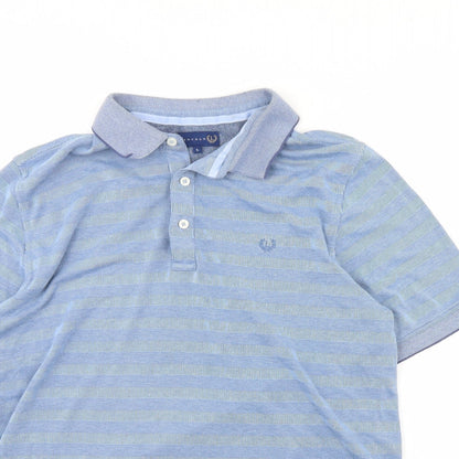 Lincoln Mens Blue    Polo Size L