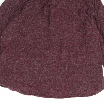 Authentic Casual Wear Mens Purple    Button-Up Size L